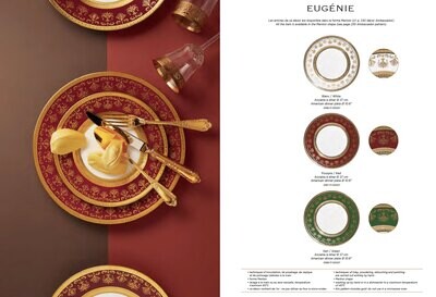 Raynaud Eugenie Rouge Red Cream Soup Saucer, MPN: 0157-20-359018, 3660006570135