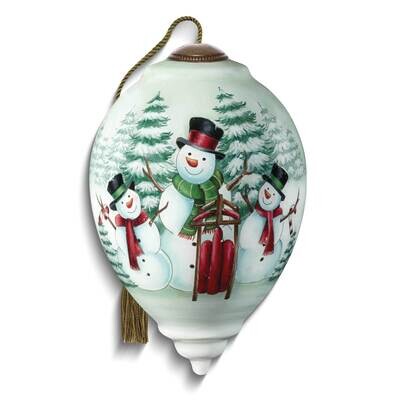 Neqwa Art Three Snowmen Caroling Ornament GM25351, MPN: GM25351, 842181118231