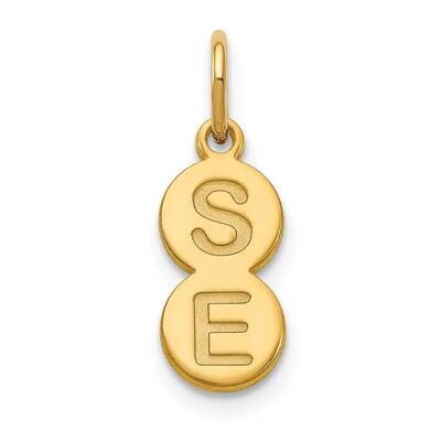 2 Letter Bubble Pendant Sterling Silver Gold-plated XNA1333GP, MPN: XNA1333GP,