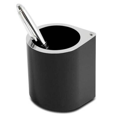 Stainless Steel Black Enamel Pen Cup GM21351, MPN: GM21351, 797140331759