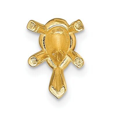 Pear 5-Prong V-End Tapered with Pad 12 x 8mm Setting 14k Gold YG234-11, MPN: YG234-11,