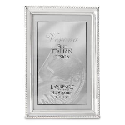 Polished Silver-plated 4 x 6 Inch Picture Frame Bead Border Design GM22282, MPN: GM22282, 751148060…
