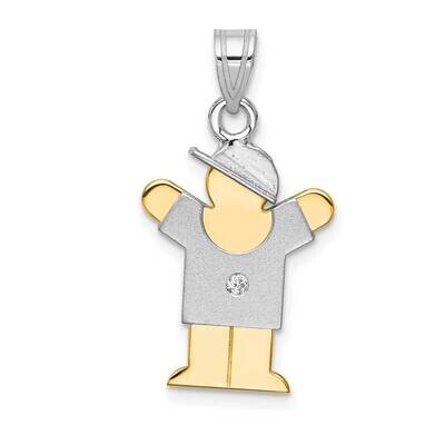 VS Diamond Kid Pendant 14k Two-tone Gold XK505VS, MPN: XK505VS, 883957235745