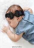 Baby Black Headband Black Big Bow Headband Baby Big Bow Headband Newborn Headband Baby Girl Headban…