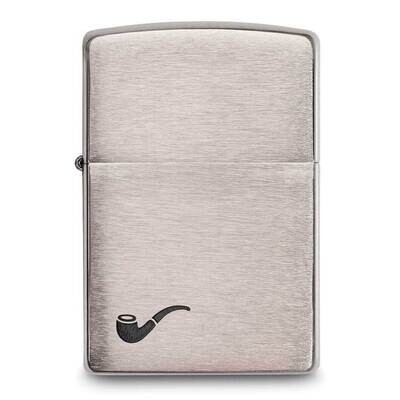 Brushed Chrome Pipe Lighter GL1154, MPN: GL1154,