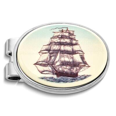 Barlow Designs Color Lightning Ship Oval Money Clip GM24070, MPN: GM24070, 617414638820