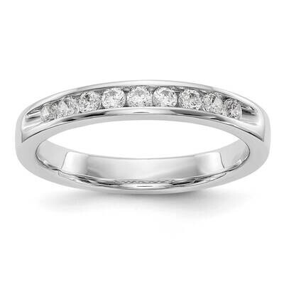 9-Stone Diamond Channel Band 14k White Gold RM3310B-032-WAA, MPN: RM3310B-032-WAA,