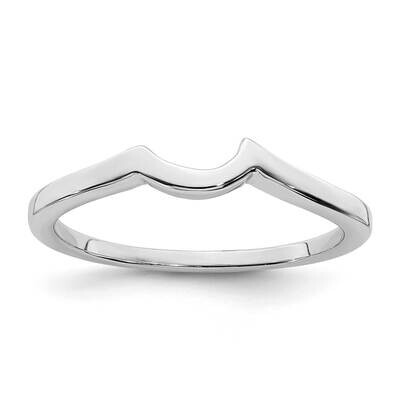 Contoured Band 10k White Gold RM6374B-0W, MPN: RM6374B-0W, 191101564307