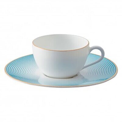 Raynaud Aura Moka Cup Monceau Gold And Saucer Aura Azure 0703-37-850009, MPN: 0703-37-850009, 36600…