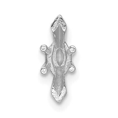 Marquise 6-Prong V-End .33ct. Setting 14k White WG253-5, MPN: WG253-5,
