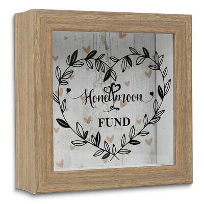 Honeymoon Fund Wooden Shadow Box GM25469, MPN: GM25469, 751148081641