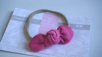 HOT Pink Bowknot Headband pink Bow Baby Bow Headband cotton Bow Baby Hair Bow, MPN: CHIbow-449, 723…