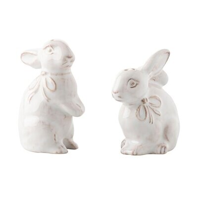 Juliska Clever Creatures Napoleon &amp; Josephine Bunny Salt Pepper FS09/10, MPN: FS09/10, 810034839046