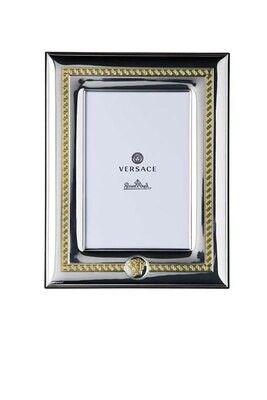 Versace VHF6 Silver Gold Picture Frame 4 x 6 Inch, MPN: 69144-321558-05731, 790955146624