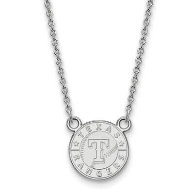 MLB Texas Rangers Small Pendant with Necklace Sterling Silver Rhodium-plated SS024RAN-18, MPN: SS02…