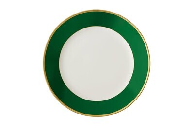 Robert Haviland Arc En Ciel Empire Green Rim Soup Plate 9 Inch HP51932, MPN: HP51932,