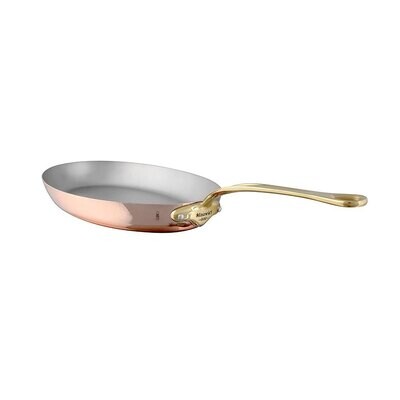 Mauviel M&#39;HERITAGE 150B Oval Frying Pan 11.8 x 8 Inch 672530