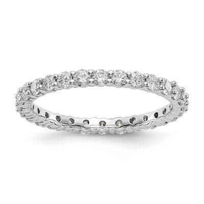 SI1/SI2 G H I Shared Prong Eternity Band 14k White Gold Lab Grown Diamond ET0001-100-45WLG, MPN: ET…