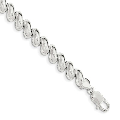 Link Bracelet 7.5 Inch Sterling Silver Fancy  QG3598-7.5, MPN: QG3598-7.5, 191101767579