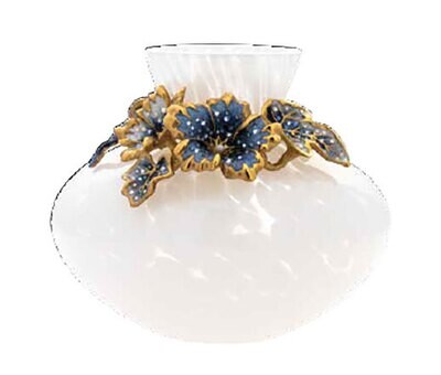 Jay Strongwater Holland Leaf And Flower Vase SDH6634-284, MPN: SDH6634-284, 848510 039840