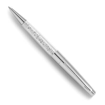 Clear Crystal Filled Ballpoint Pen Silver-tone JBP112S, MPN: JBP112S, 883957958910
