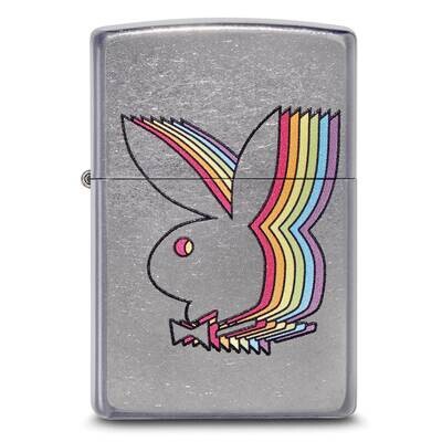 Zippo Street Chrome Retro Rainbow Playboy Bunny Lighter GM25782, MPN: GM25782,