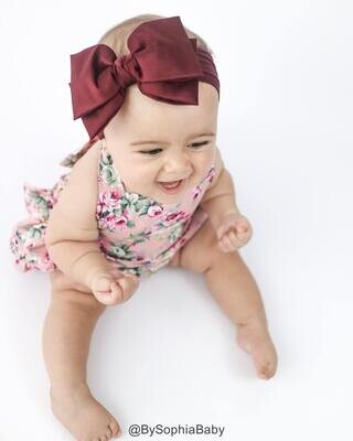 Baby Headband Head wrap Burgundy Big Bow Headband Black Baby Headband Bow Headband Big Bow Toddler …