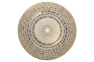 Robert Haviland Syracuse Taupe Presentation Plate 12 Inch HP612118, MPN: HP612118,