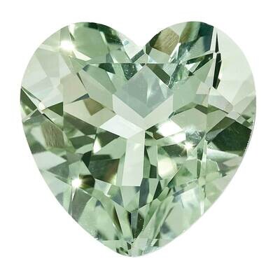 Green Quartz 5mm Heart Faceted AA Quality GQ-0500-HTF-AA, MPN: GQ-HTF-AA,