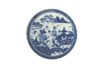 Mottahedeh Blue Canton Round Tile HC135, MPN: HC135,