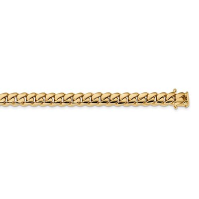 22 Inch 9.00mm Hand-polished Miami Cuban Chain 14k Gold LK587-22, MPN: LK587-22, 883957218014