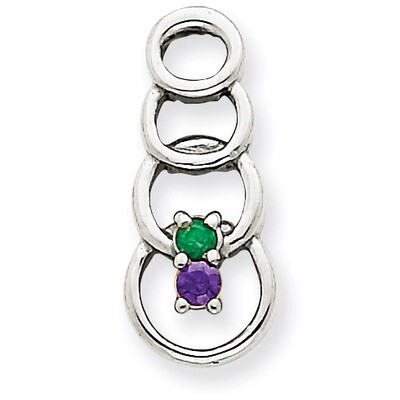2 Birthstones Family Pendant 14k White Gold XMPW51/2, MPN: XMPW51/2, 883957474182