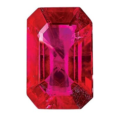 Ruby 5X3mm Emerald Cut AA Quality Gemstone RU-0503-OCE-AA, MPN: RU-0503-OCE-AA,