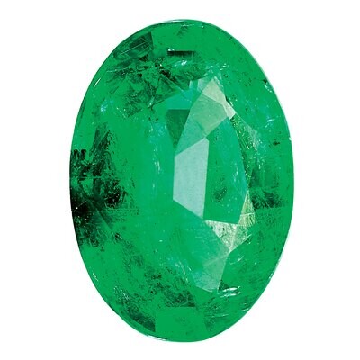Emerald 5X3mm Oval AA Quality Gemstone EM-0503-OVF-AA, MPN: EM-0503-OVF-AA,