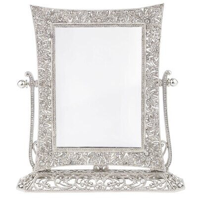 Olivia Riegel Silver Windsor Magnified Standing Mirror MR1737, MPN: MR1737,