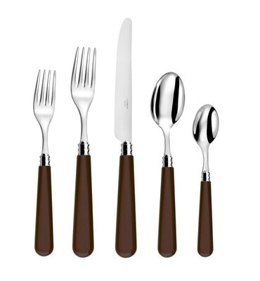 Capdeco Altea Chocolate 5 Piece Place Setting ALT27-5SET, MPN: ALT27-5SET,