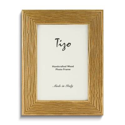 Gold-tone Textured Wood 4 x 6 Inch Photo Picture Frame GM25951, MPN: GM25951,