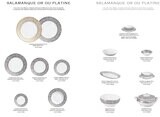 Raynaud Salamanque Gold Or French Rim Soup Plate 0468-17-250023, MPN: 0468-17-250023, 3660006630686