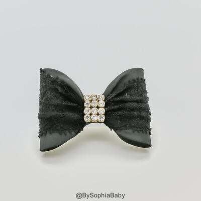 Black Baby Bow Baby Hair Clip Black Bow Hair Clip Black Hair Clip Toddler Hair Clip Girls Bow Hair …
