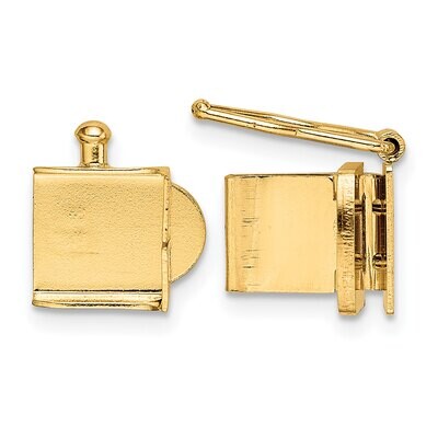 Push Bar Box Clasp 14k Yellow Gold YG1856, MPN: YG1856,