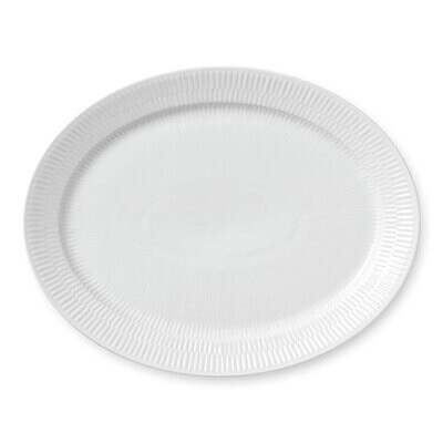 Royal Copenhagen White Fluted Oval Platter 13.5 Inch 1017406, MPN: 1017406, 5705140702078