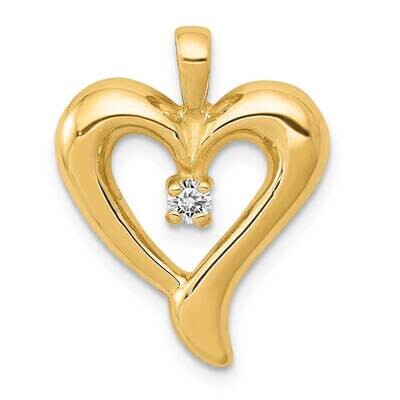 Heart Pendant 14k Gold AA Diamond PM4831-007-YA, MPN: PM4831-007-YA, 883957210469