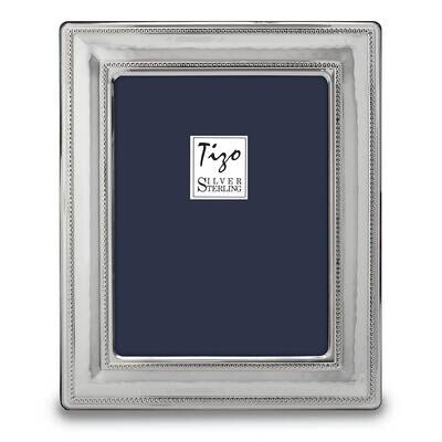 7.5X9.5 Rope Edge Photo Picture Frame Sterling Silver GM17205, MPN: GM17205,