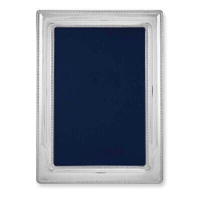 Bilaminate Dbl Border Bead 5X7 Picture Frame Sterling Silver GM7126, MPN: GM7126, 800060019994
