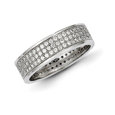 CZ Brilliant Embers Ring Sterling Silver QMP919-6