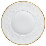 Raynaud Italian Renaissance Flat Plate With Engraved Rim Gold Filet 0810-46-113024, MPN: 0810-46-11…