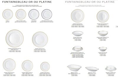 Raynaud Fontainebleau Platinum Flat Cake Plate, MPN: 0248-17-504031, 3660006524329