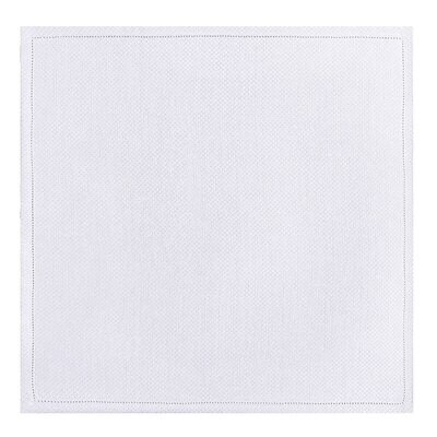 Le Jacquard Francais Portofino White Napkin 23 x 23 Inch 27358 Set of 4, MPN: 27358, 3660269273583