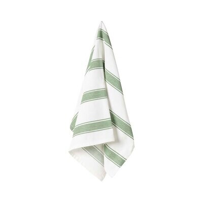 Casafina Kitchen Textiles Alessa Chive Kitchen Towel Her Stripes 100% TX0217-ASGR Set of 2, MPN: TX…