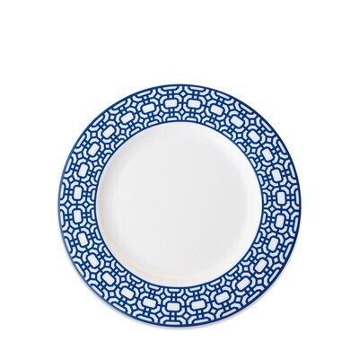 Caskata Newport Garden Gate Rimmed Salad Plate Blue SALA-500, MPN: SALA-500, 816666029602